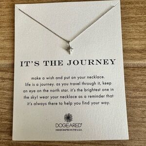 New Dogeared It’s the Journey Dainty North Star Necklace 925 Sterling Silver